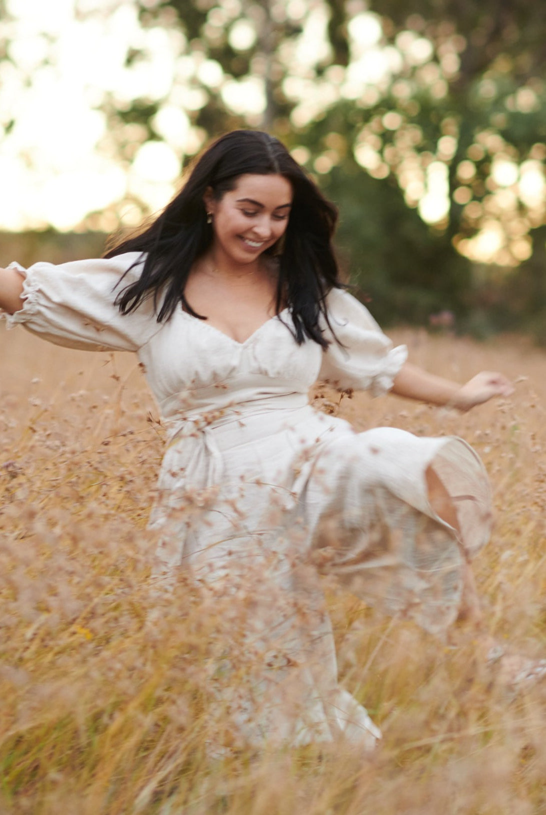 wrap style crop top modern sewing pattern gathered bust puff sleeves